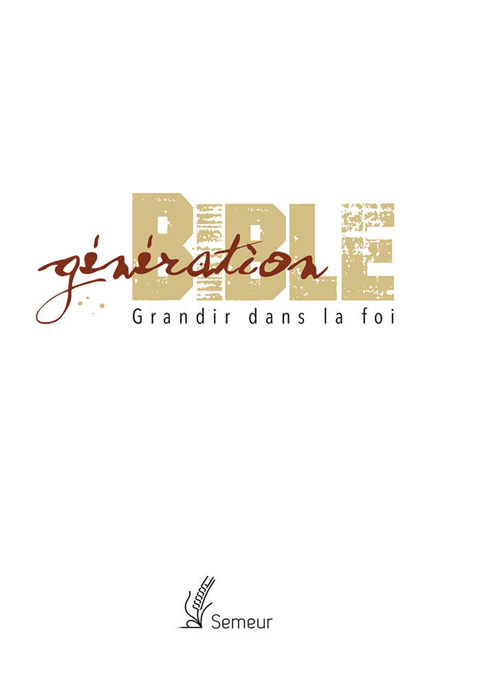 Bible d'étude Semeur 2015, Génération, blanche - couverture rigide, tranche or