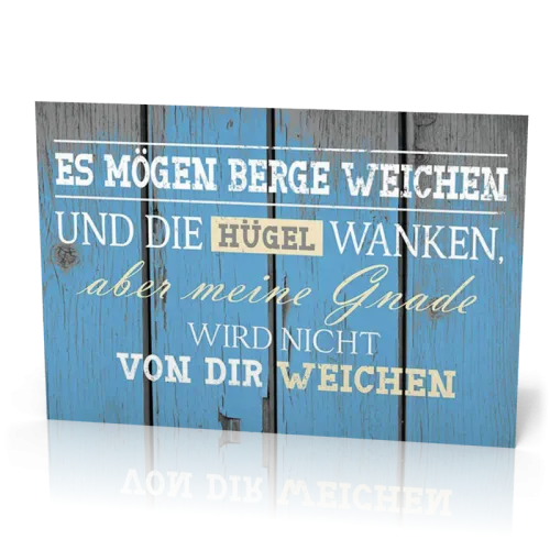 Wandschmuckschild Meine Gnade wird nicht weichen