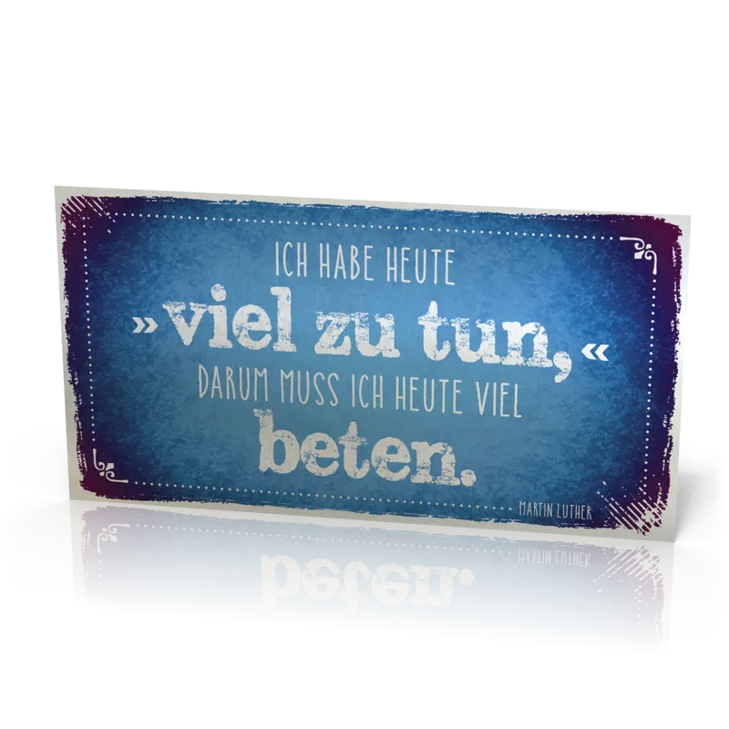 Metalltafel Ich habe Heute..