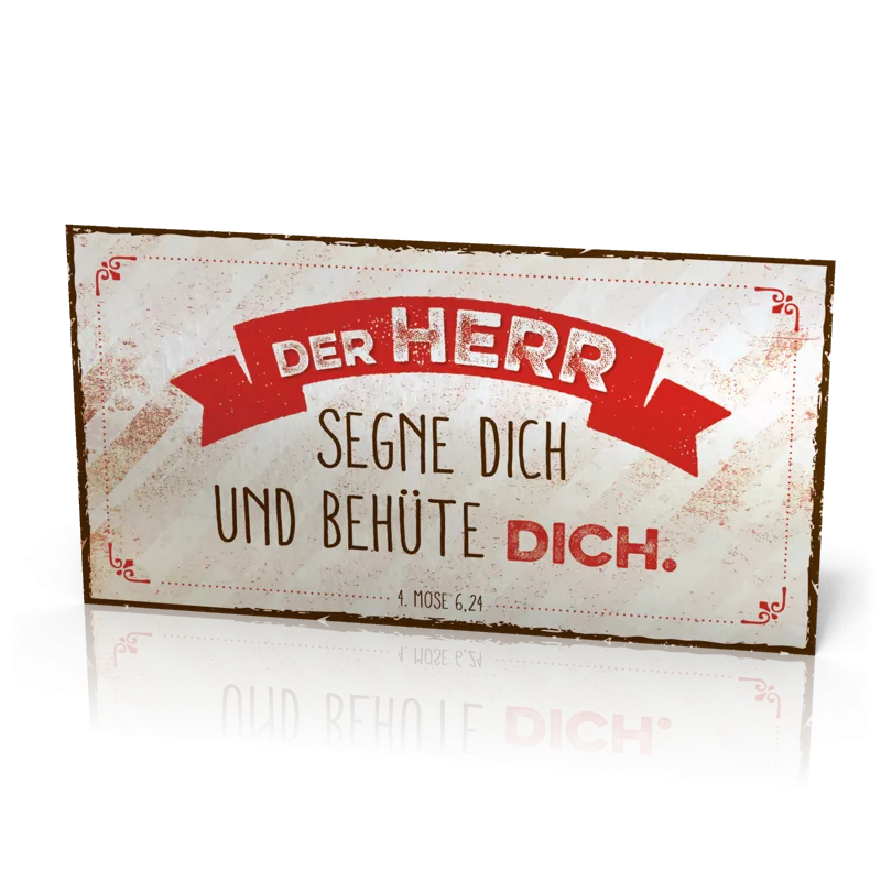 Metalltafel Der Herr segne