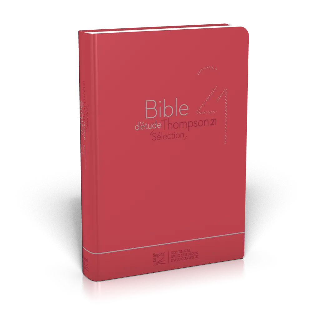 Bible d'étude Thompson 21 Sélection, rouge - couverture souple, vivella
