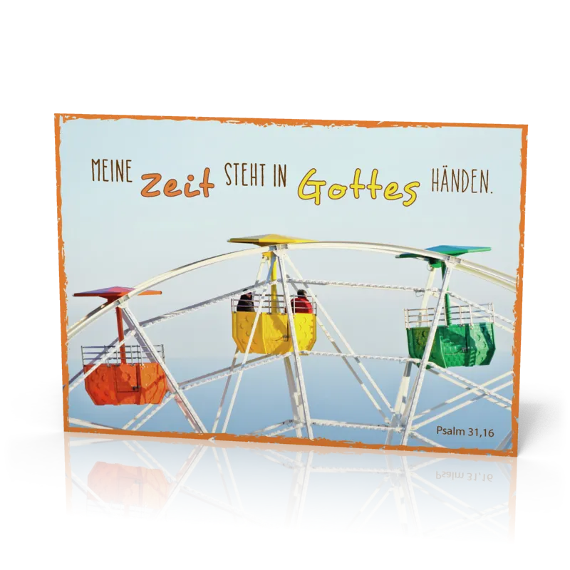 Postkarte Meine Zeit steht in Gottes - 12 Stück pro Päckchen