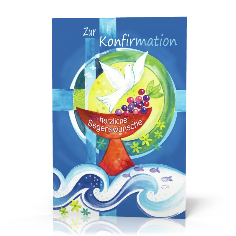 Doppelkarte Konfirmation Taube PG5