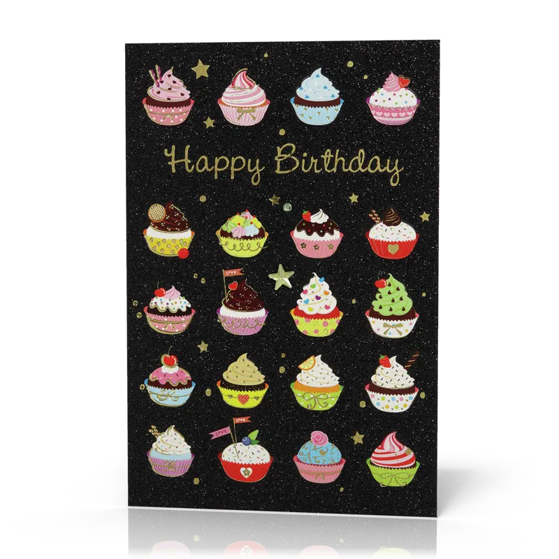 Doppelkarte Muffin Collage PG6