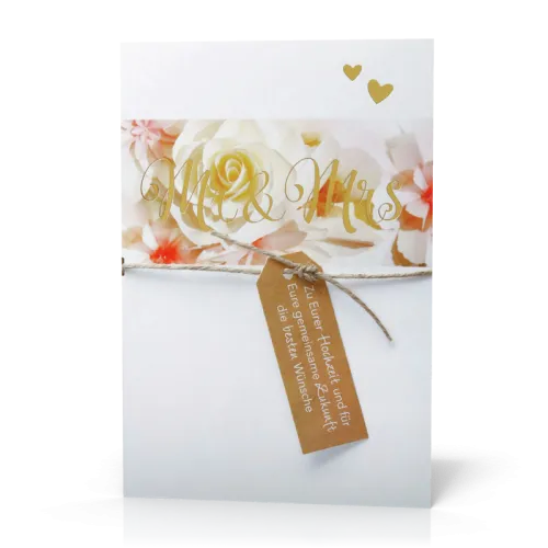 Doppelkarte Mr & Mrs PG6