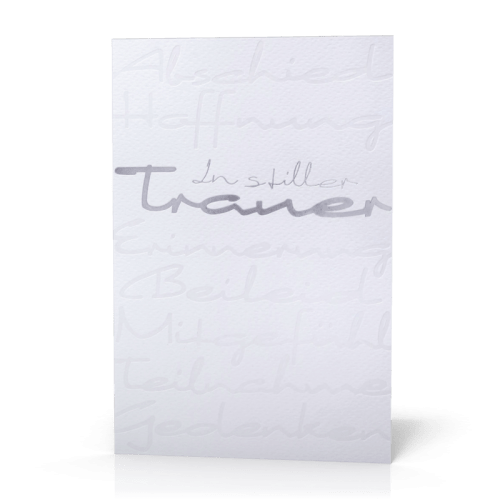 Doppelkarte Trauer In stiller Trauer PG5