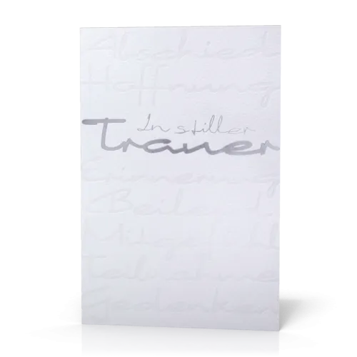 Doppelkarte Trauer In stiller Trauer PG5