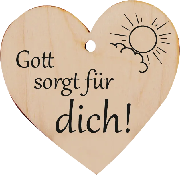 HOLZHERZ - GOTT SORGT FÜR DICH!
