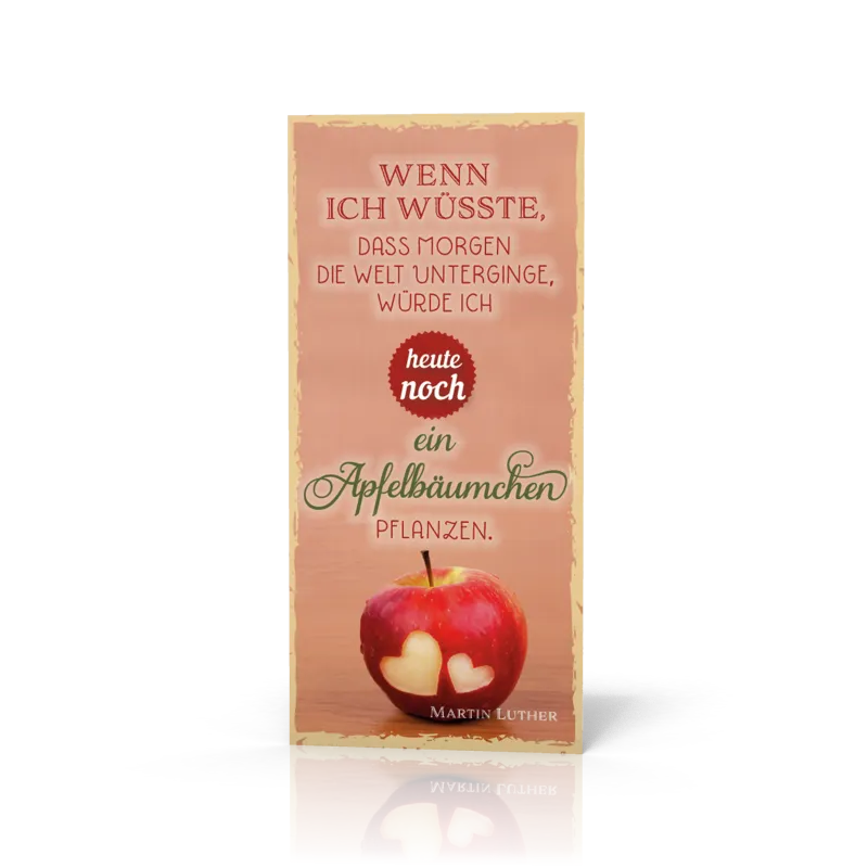 Magnet Lesezeichen Wenn ich wüste / Apfelbäumchen
