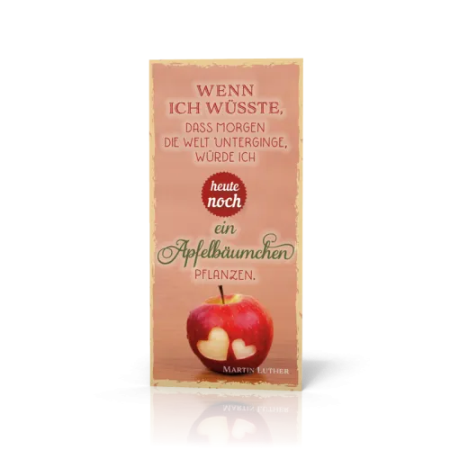 Magnet Lesezeichen Wenn ich wüste / Apfelbäumchen