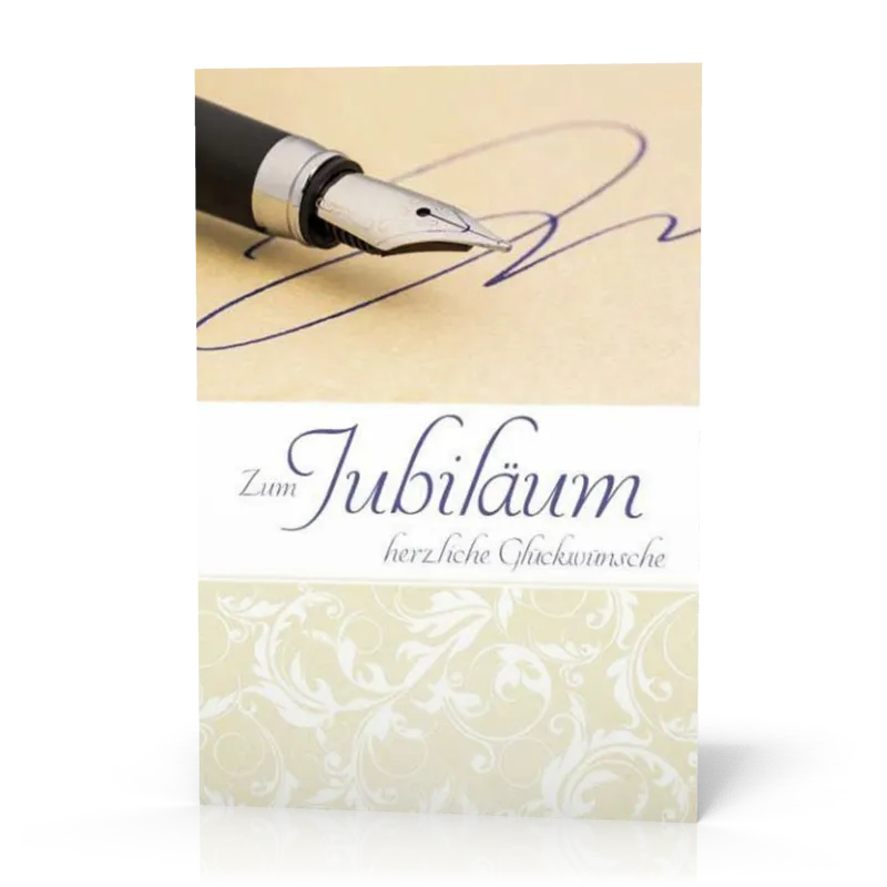 Doppelkarte Jubiläum Füller P11