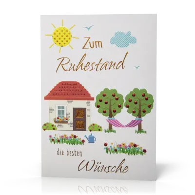 Doppelkarte Ruhestand Hängematte PG6