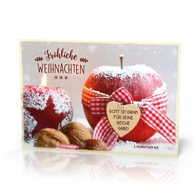 PK 12 Stück Apfel mit Schleife