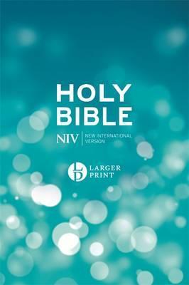 Anglais, Bible New International Version, grands caractères, bleue, rigide - NIV Larger Print...