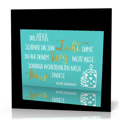 Postkarte Kerzen GF - 12 Stück pro Päckchen