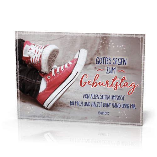 Doppelkarte Rote Sneakers