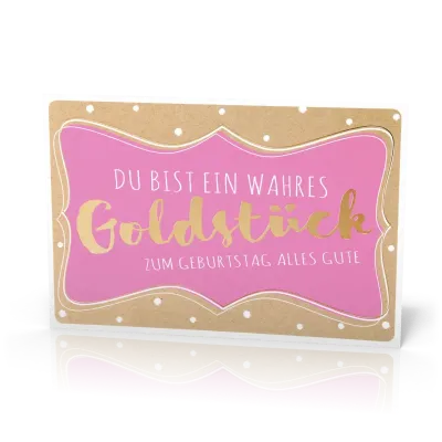 Doppelkarte Goldstück