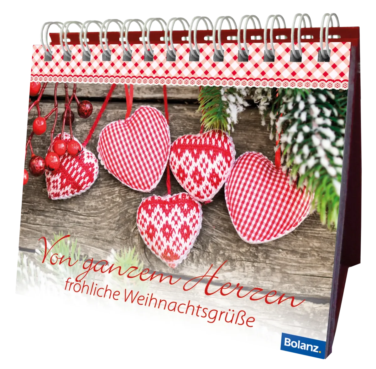 Postkarten Aufstellbuch Von ganzem Herzen fröhliche Weihnachtsgrüsse