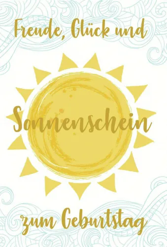 Doppelkarte Sonnenschein