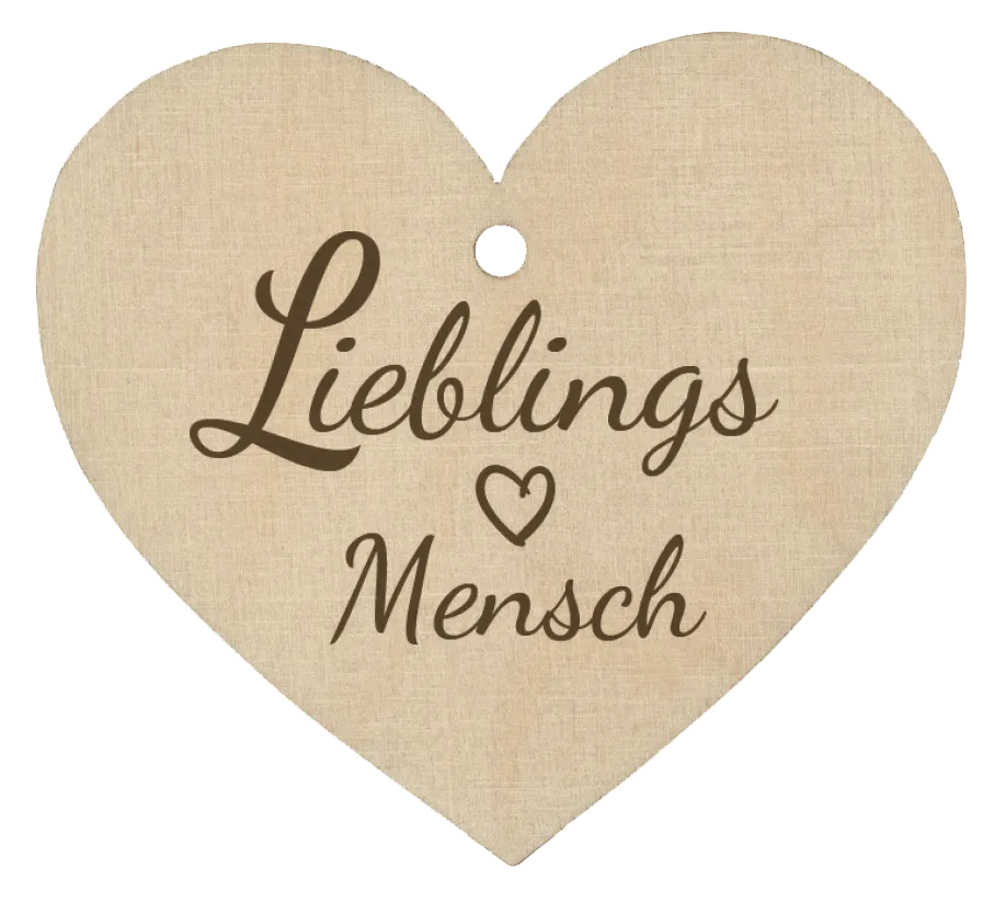 Holzherz Lieblingsmensch