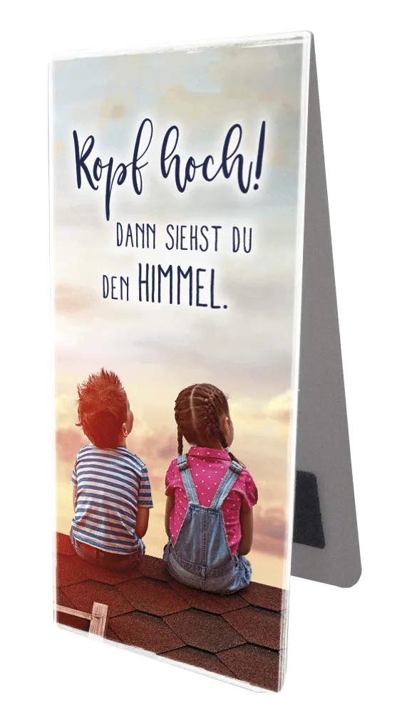 Magnet Lesezeichen Kopf hoch