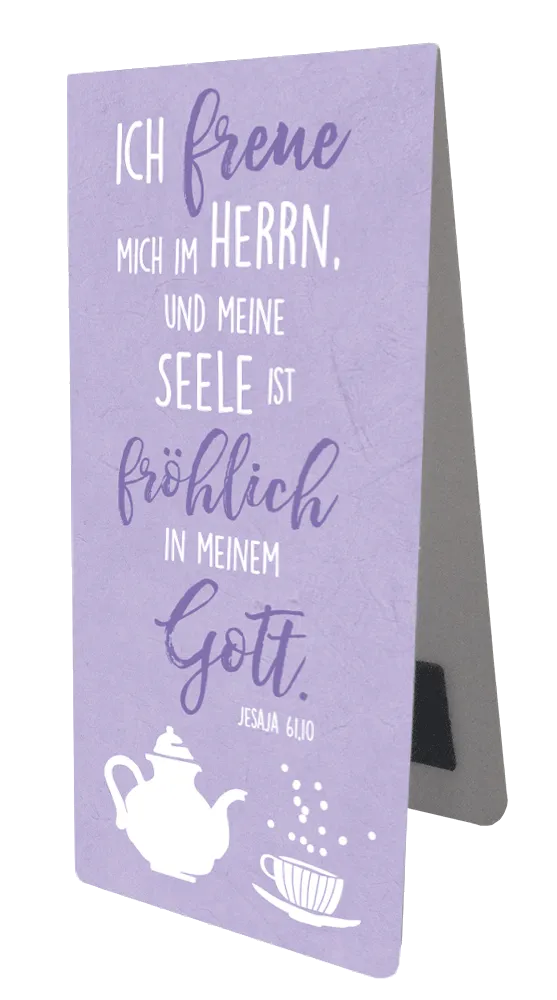 Magnet Lesezeichen Ich freue mich / lila