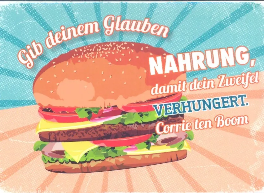 PK BURGER 12 STÜCK - POSTKARTE