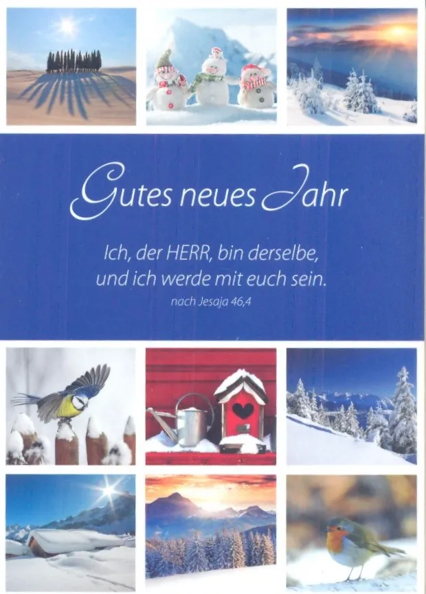 PK NEUJAHR WINTERSZENEN 12 STÜCK - POSTKARTE
