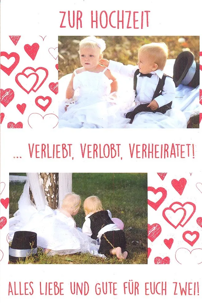 Faltkarte Hochzeit "Hochzeitspärchen"