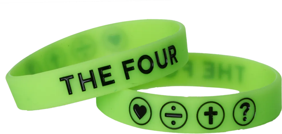 THE FOUR - ARMBAND NEONGRÜN 150 mm