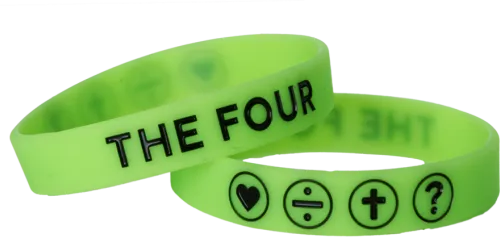 THE FOUR - ARMBAND NEONGRÜN 150 mm