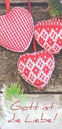 Magnet Lesezeichen Rote Stoffherzen