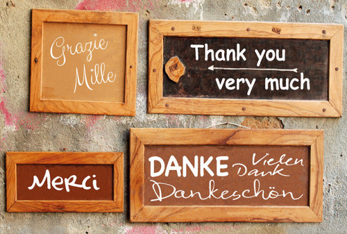 Doppelkarte Grazie Mille