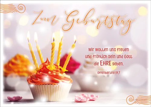 Doppelkarte Geburtstagsmuffin