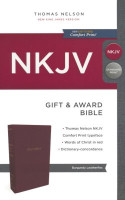 Anglais, Bible, NKJV, Gift & Award, similicuir, bordeaux