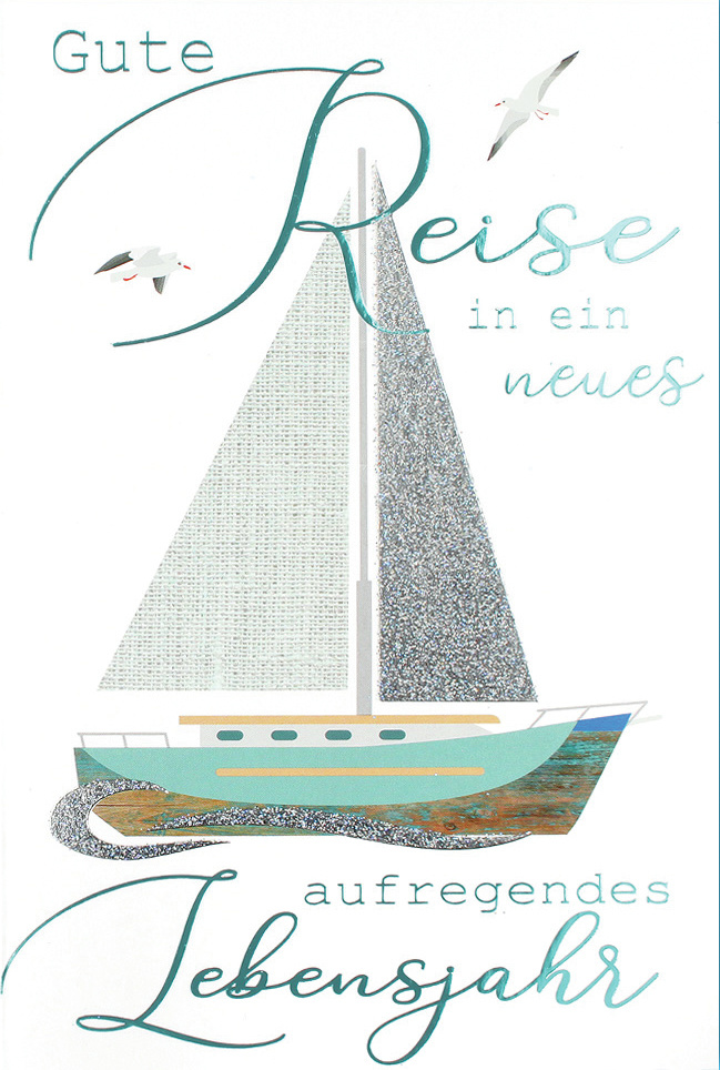 Doppelkarte Segelschiff