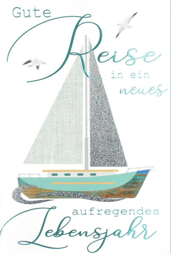 Doppelkarte Segelschiff