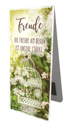 Magnet Lesezeichen Freude Vogelkäfig