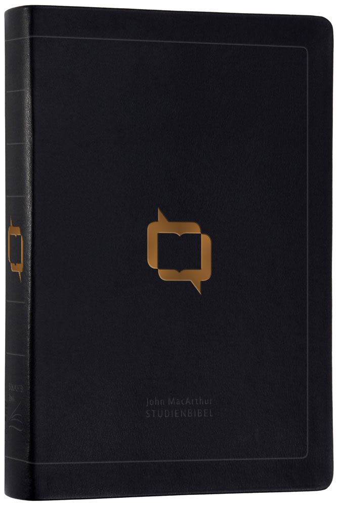 MacArthur Studienbibel Schlachter 2000 - Rindsleder, schwarz, Goldprägung, Goldschnitt, Fadenheftung