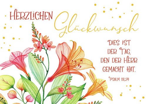 Doppelkarte Dies ist der Tag, den der Herr gemacht hat GF