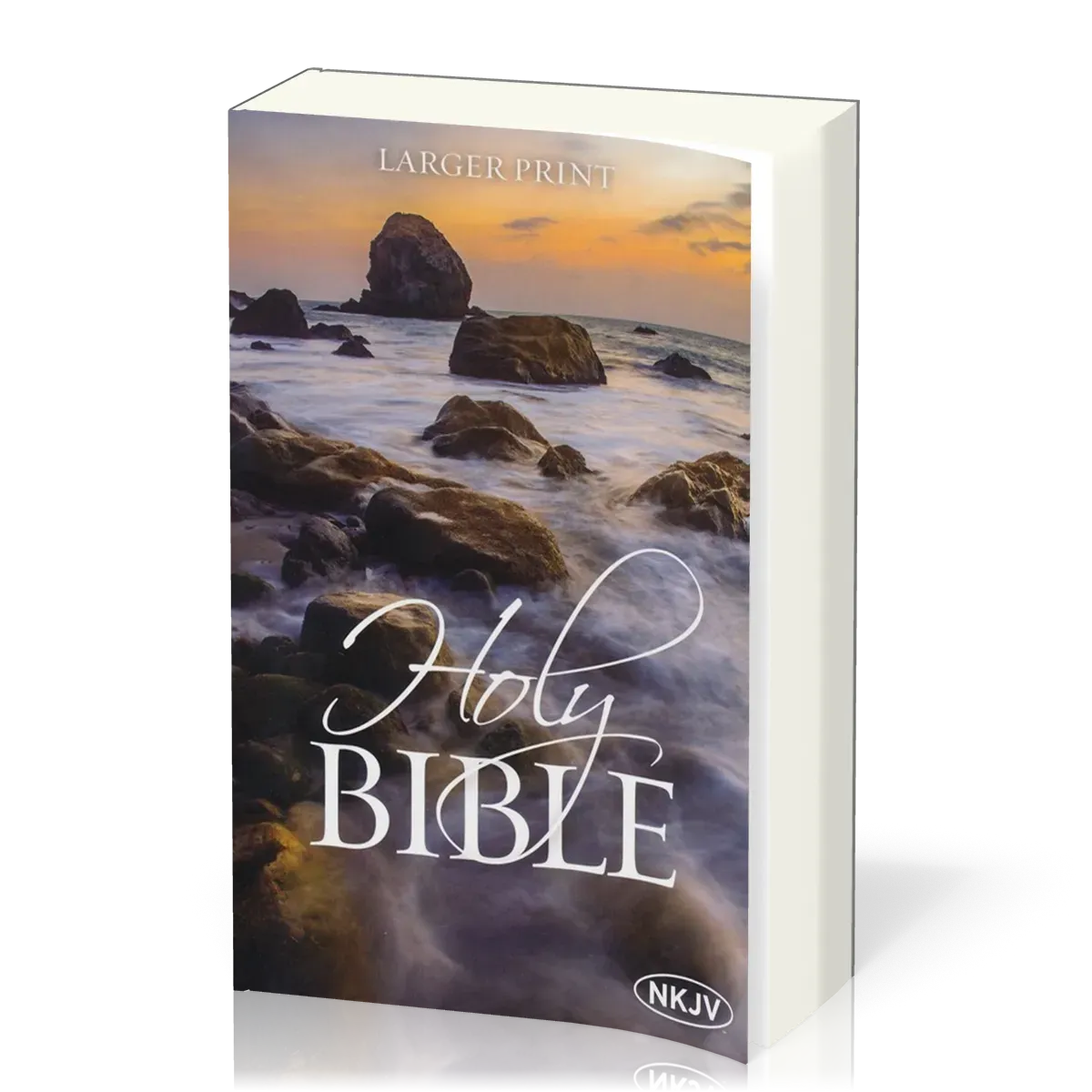Anglais, Bible, New King James Version,, brochée, couverture illustrée, gros caractères