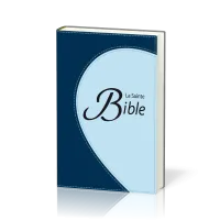 Bible Segond 1910, de poche, duo bleu - couverture souple , tranche argent, signet