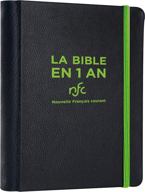 Bible Nouvelle Français courant, Bible en un an - rigide simili cuir noir - sans deutérocanoniques