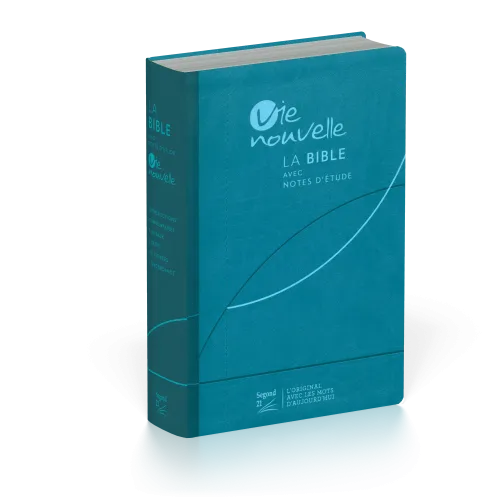 Bible d'étude Vie nouvelle, Segond 21 - couverture souple Vivella bleue