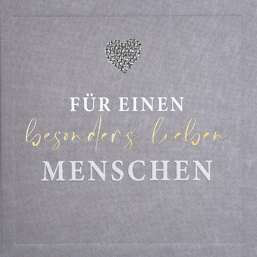 Doppelkarte Für einen bes. lieben Menschen