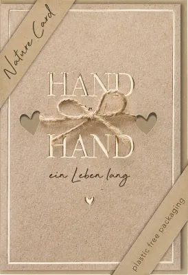 Faltkarte Hand in Hand NC