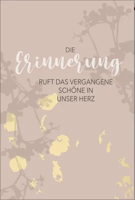 Doppelkarte Trauer Erinnerung Strukturkarte