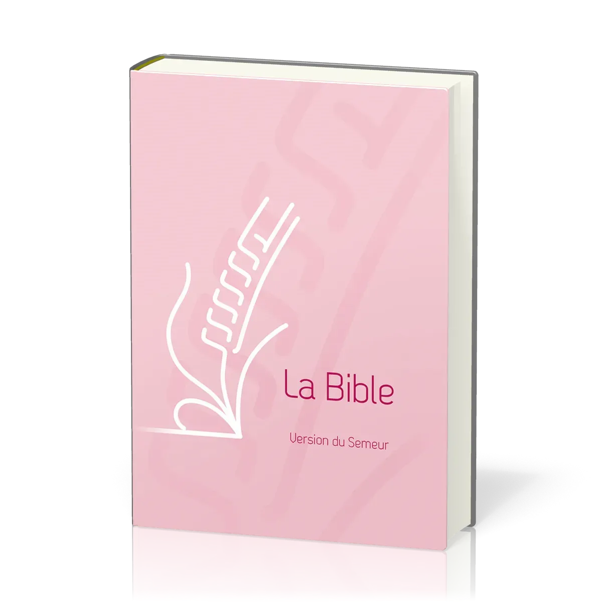 Bible Semeur 2015, compacte, couverture rigide rose illustrée - tranche blanche