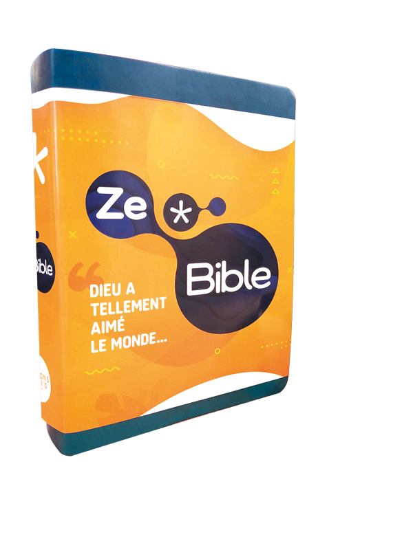 ZeBible, NFC avec Deutérocanoniques - Couverture souple en similicuir bleu