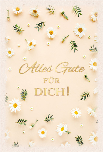 Doppelkarte Gänzeblümchen ENC